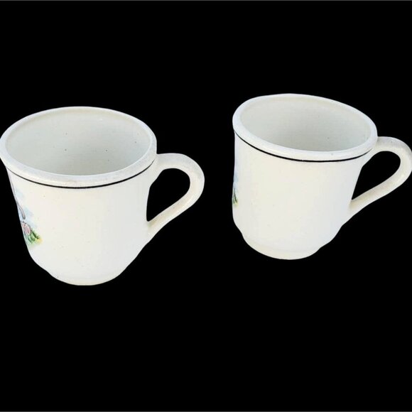 Vintage Teddy Bear Child Cups Porcelain Cocoa Tea Set - Picture 5 of 8